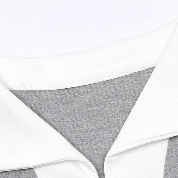 B.Sure Grey Polo Shirt And Shorts Set - Picture 3 of 4